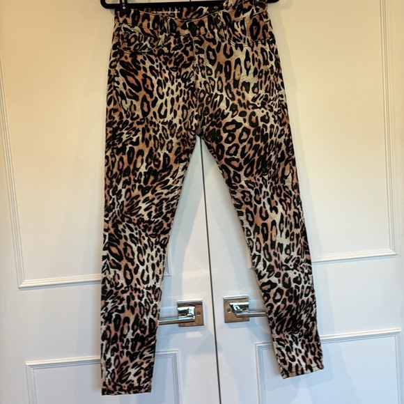AG Adriano Goldschmed The Farrah Leopard Hi-Rise Skinny Ankle Jeans Size 30 - Picture 5 of 15